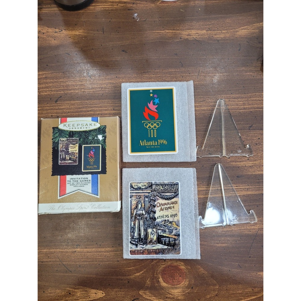 1996 Atlanta Olympics Hallmark Keepsake Ornament Invitation to the Games